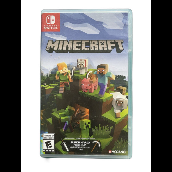 Minecraft Nintendo Switch Game Super Mario Mash-Up Edition No Manual Tested - Picture 1 of 3